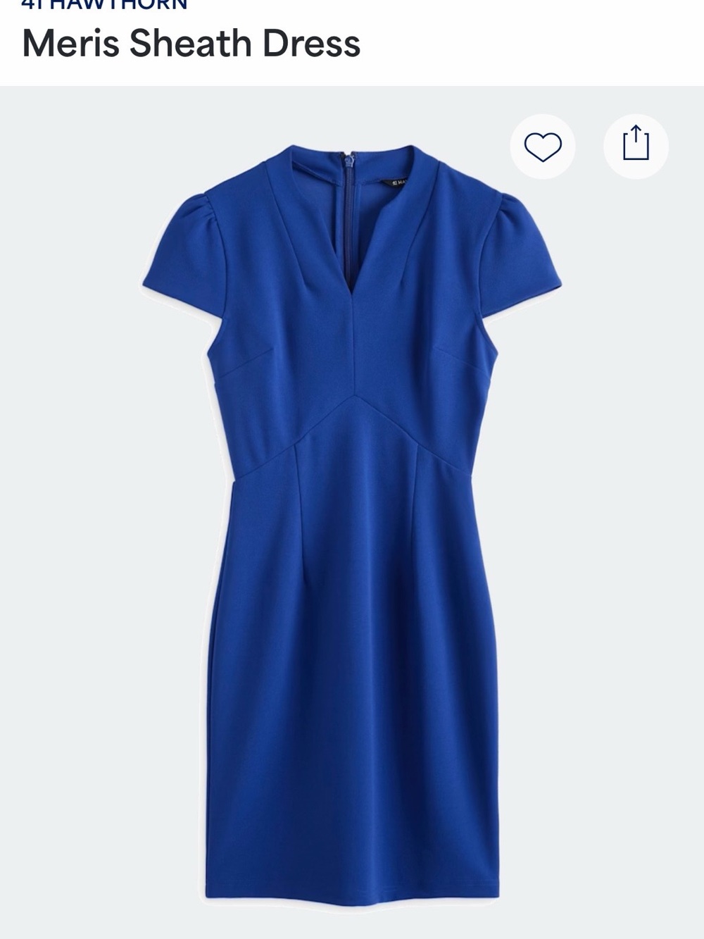 41 Hawthorn Meris Sheath Dress - Cobalt Blue